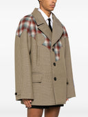 Maison Margiela Pendleton Detalj Wool Blend Caban Coat