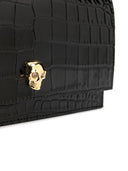 Alexander MC Queen Skull Kleine geprägte Croc Leder Crossbody Bag Tasche