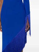 Taller Marmo Pre Aventador Fringed Crêpe Long Dress