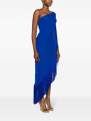 Taller Marmo Pre Aventador Fringed Crêpe Long Dress