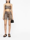 Top stampato Ganni Leopard