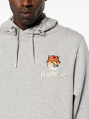 Barbour X Maison Kitsune' Fox Head Cotton Hoodie