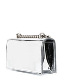 Alexander Mc Queen Mini Jewelled Satchel Metallic Effect Crossbody Bag