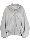 The Attico Cotton Zipped Hoodie
