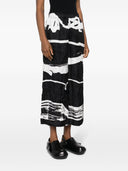 Daniela Gregis Wide Leg Printed Silk Trousers