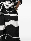 Daniela Gregis Wide Leg Printed Silk Trousers