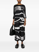 Daniela Gregis Wide Leg Printed Silk Trousers