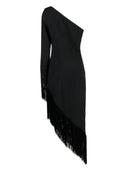Taller Marmo Pre Aventador Fringed Crêpe Long Dress