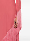 Più alto marmo preventador vestito lungo crêpe