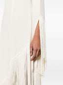 Taller Marmo Pre Aventador Fringed Crêpe Long Dress