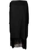 Høyere marmo pre aarons fringed crêpe caftan