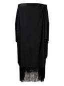 Høyere marmo pre aarons fringed crêpe caftan
