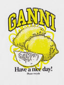 Ganni Printed Cotton T Shirt