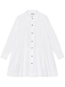 Ganni Organic Cotton Mini Shirt Dress