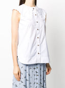 Ganni Organic Cotton Sleeveless Shirt