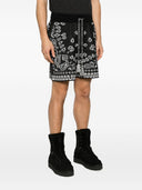 Alanui Bandana Print Cotton Shorts