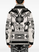 Alanui Wool Block Ibrid Jacquard Cardigan