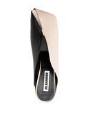 Mules en cuir de capsule Jil Sander