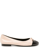Tory Burch Cap Toe Leather Ballet Flats