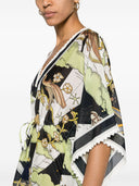 Tory Burch Cotton And Silk Blend Printed Tunic