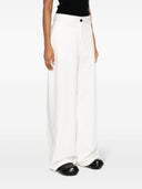 Jil Sander Fashion Wide Leg Cotton Trousers