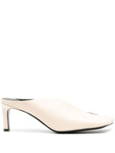 Mules en cuir de capsule Jil Sander