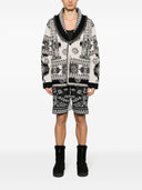 Alanui Wool Block Ibrid Jacquard Cardigan