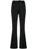Courreges Pre Logo Patch Drawstring Flared Trousers