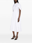 Alexander Mc Queen Organic Cotton Midi Dress