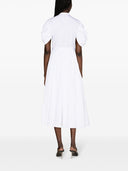 Alexander Mc Queen Organic Cotton Midi Dress