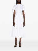 Alexander Mc Queen Organic Cotton Midi Dress