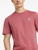 Brunello Cucinelli Logo Cotton T -shirt