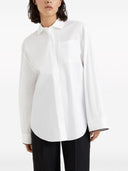 Brunello Cucinelli Shiny Cuff Detail Cotton Shirt