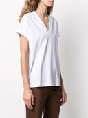 Brunello Cucinelli gegen Nack -Baumwoll -T -Shirt