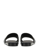Ferragamo Gancio Leather Flat Sandals