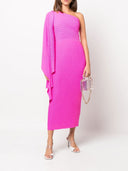 Solace London Lenna One Shoulder Midi Dress