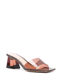Gianvito Rossi Cosmic Patent Leather Heel Mules