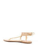 Gianvito Rossi Soleil Leather Thong Sandals