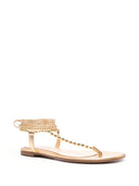 Gianvito Rossi Soleil Leather Thong Sandals