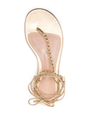 Gianvito Rossi Soleil Leather Thong Sandals