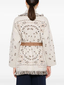 Alanui Bandana Cashmere And Linen Blend Cardigan