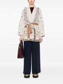 Alanui Bandana Cashmere And Linen Blend Cardigan