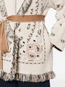 Alanui Bandana Cashmere And Linen Blend Cardigan