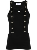 The Attico Ribbed Cotton Tank Top