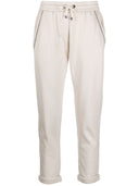 Brunello Cucinelli Cotton And Silk Blend Joggers