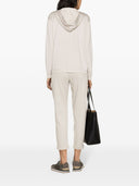 Brunello Cucinelli Cotton And Silk Blend Zip Up Hoodie