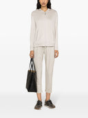 Brunello Cucinelli Cotton And Silk Blend Zip Up Hoodie