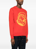 Billionaire Embroidered Cotton Crewneck Sweater