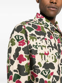 Billionaire Camou Print Cotton Overshirt