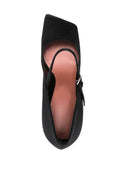 Amina Muaddi Mary Jane Leather Pumps